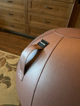 Load image into Gallery viewer, - Saddlebag Brown Leather Sitting ball chair w/handle